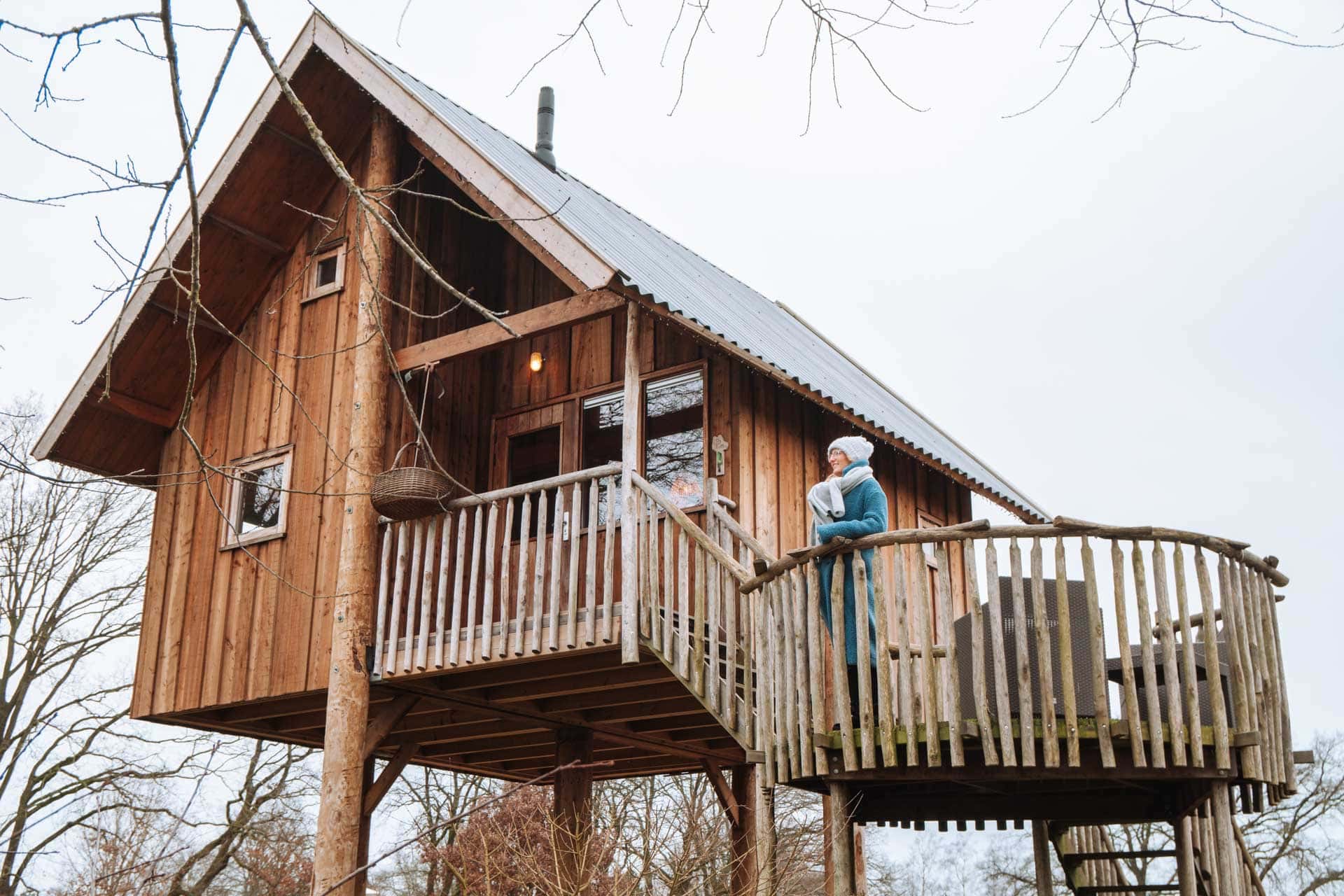 Overnachten in een boomhut bij Molke