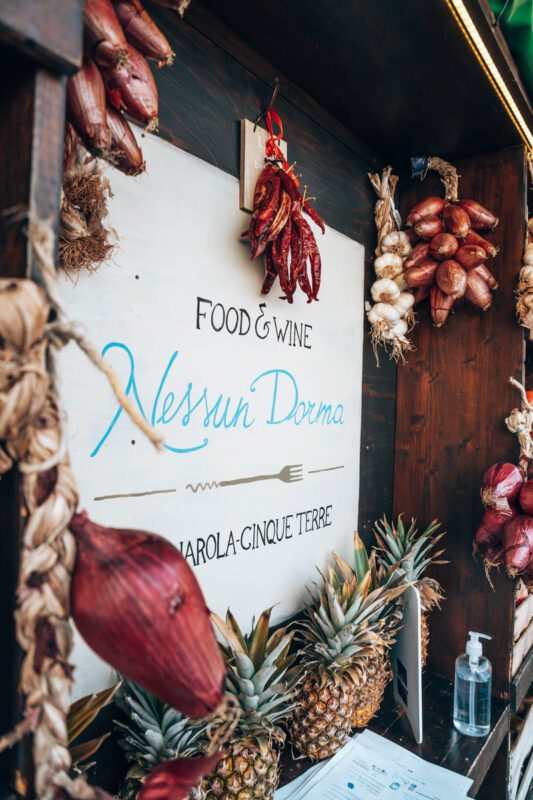 Food hotspot Cinque Terre Nessum Dorma