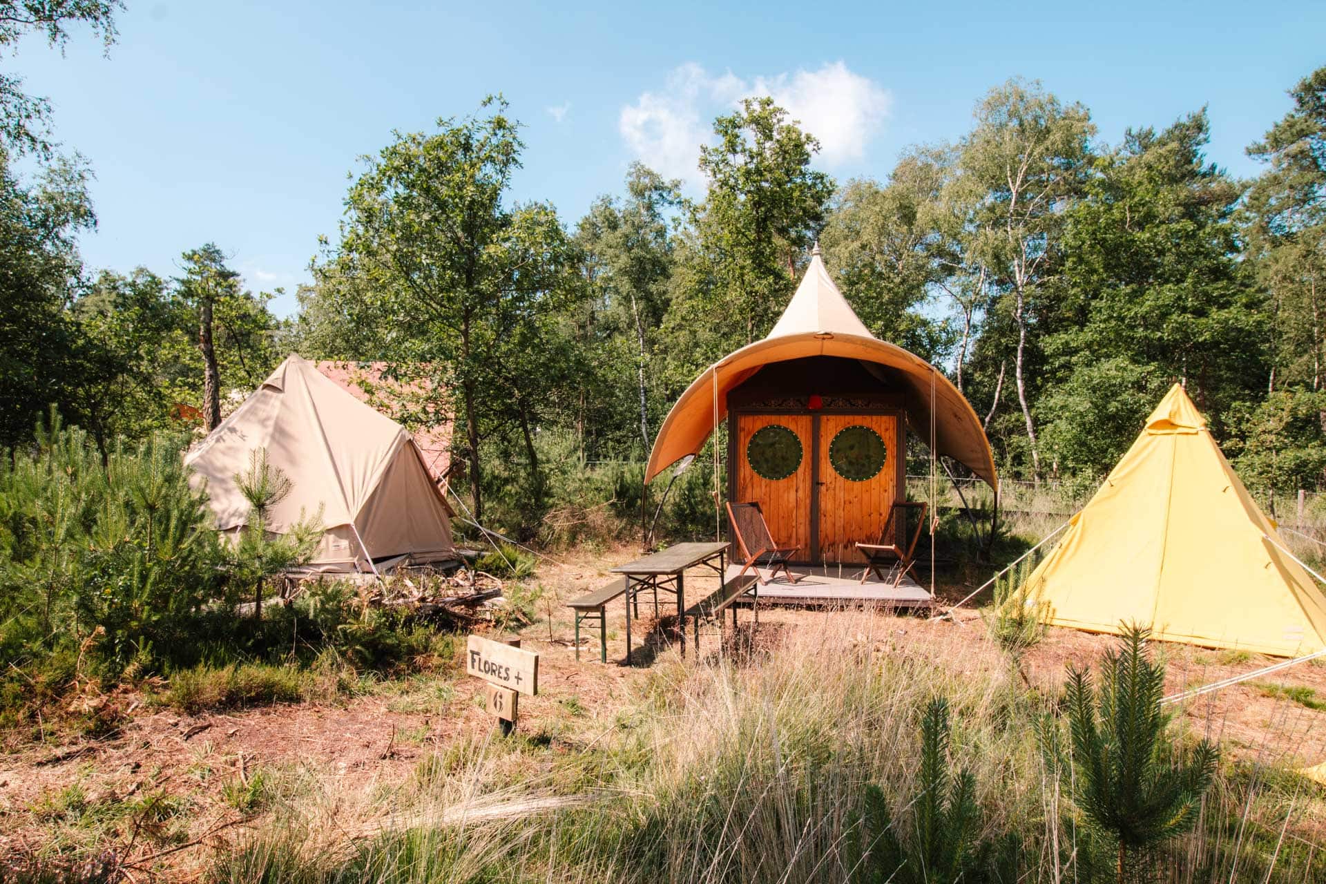 Glamping in de natuur bij Glamp Outdoor Camp