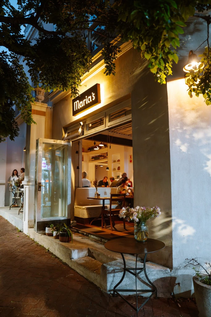 Maria's Greek Cafe in Kaapstad voor diner