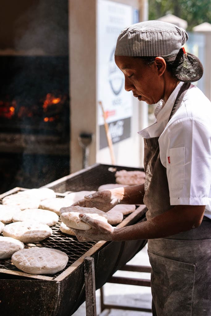 Roosterkoeken eten in Zuid-Afrika 
