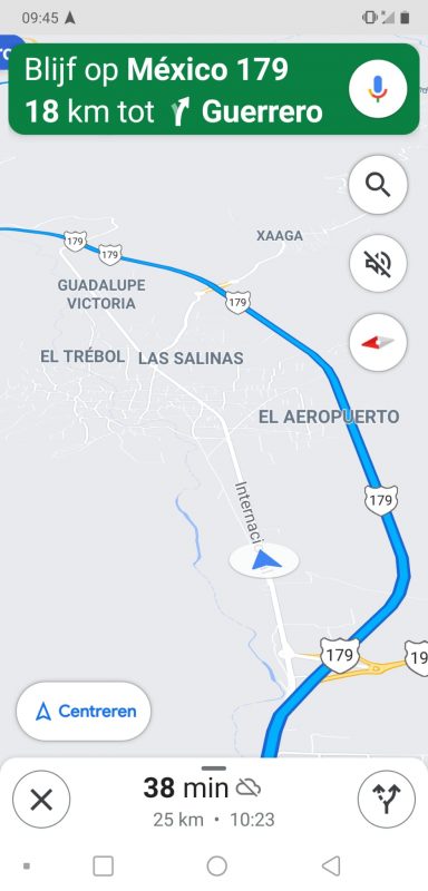 Route met de auto naar Hierve el Agua