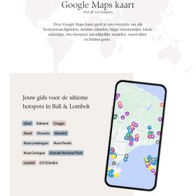 Google Maps Kaart en Hotspots Bali