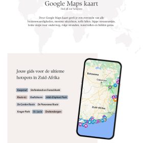 Hotspots Gids Zuid-Afrika met Google Maps Kaart