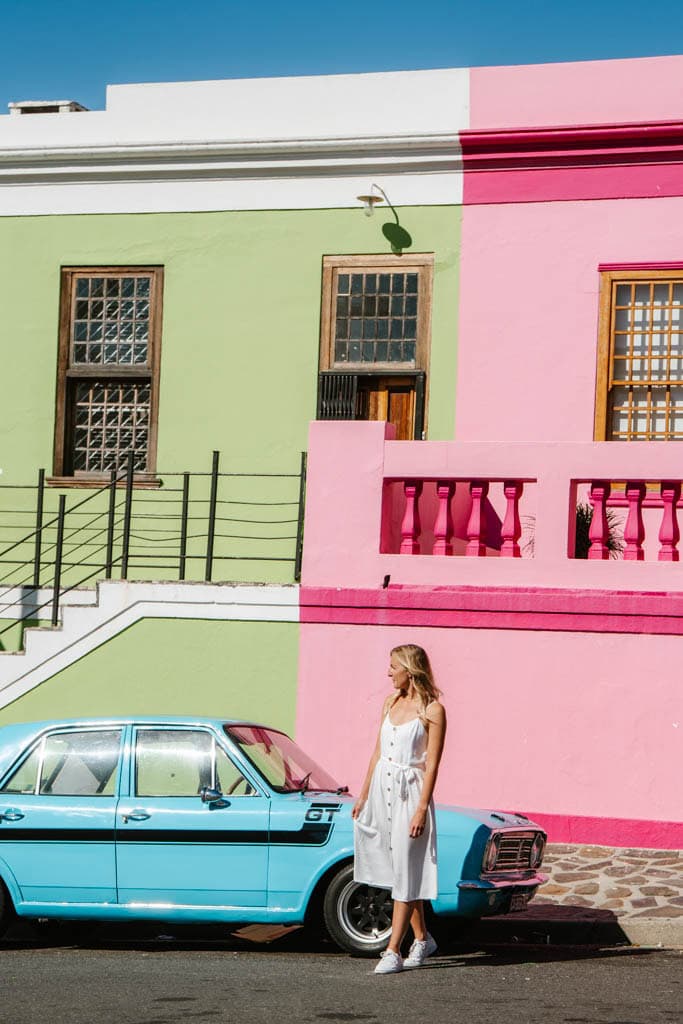Gekleurde huizen in Kaapstad: Bo-Kaap