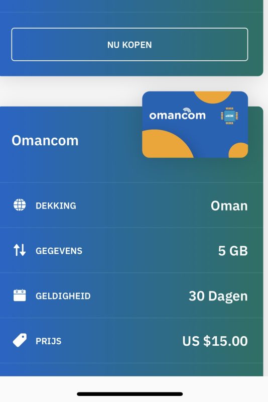 e-SIM in Oman. Internet tijdens een reis door Oman