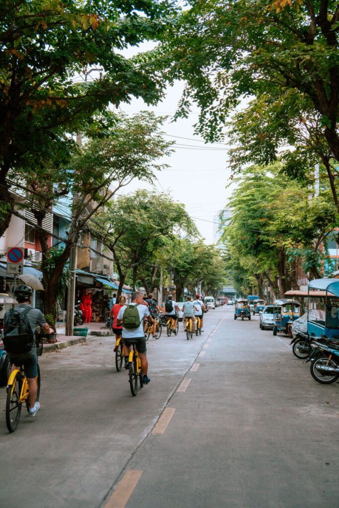 Tips om te doen in Bangkok is een fietstocht 