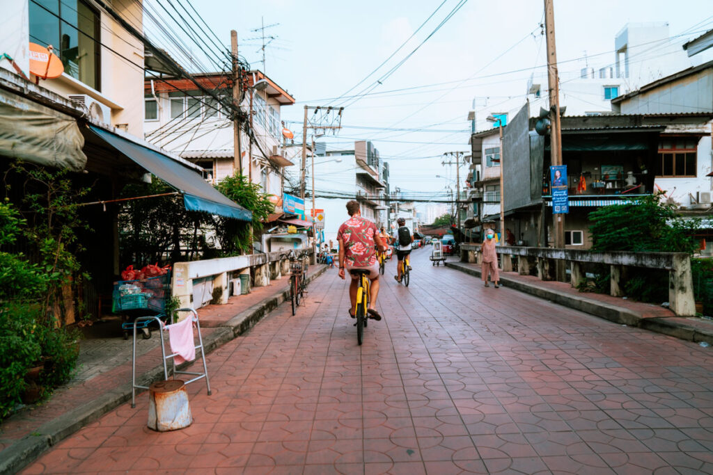 Fietstocht in Bangkok maken 