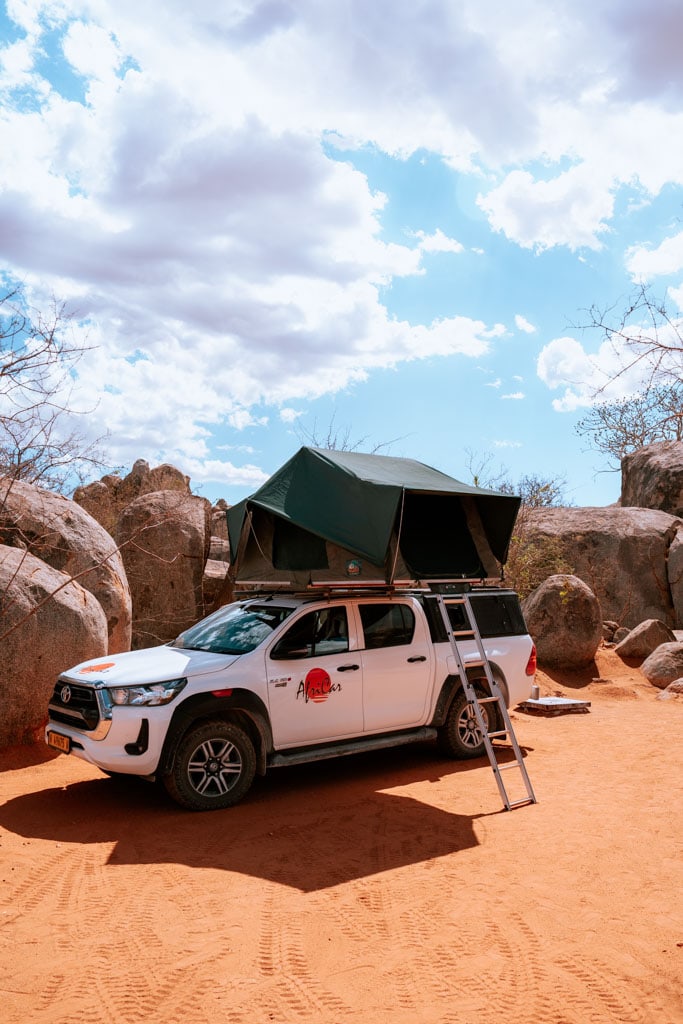 Tips kamperen met 4x4 en daktent in Namibië