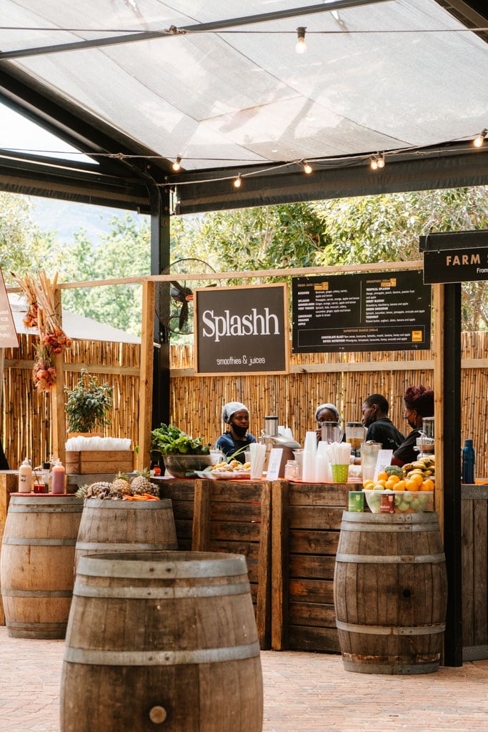 Blaauwklippen markt in Stellenbosch 