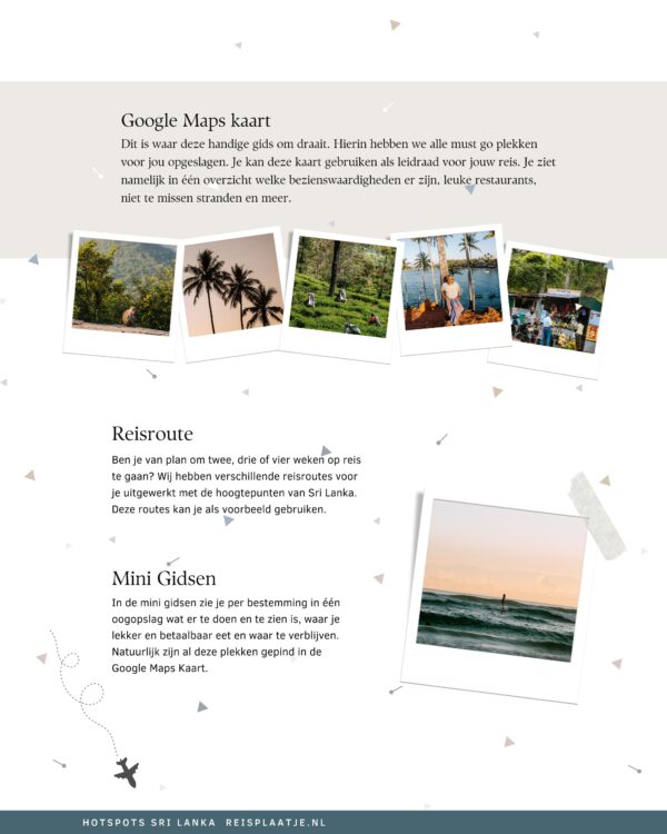 Hotspots Gids Sri Lanka met Google Maps Kaart