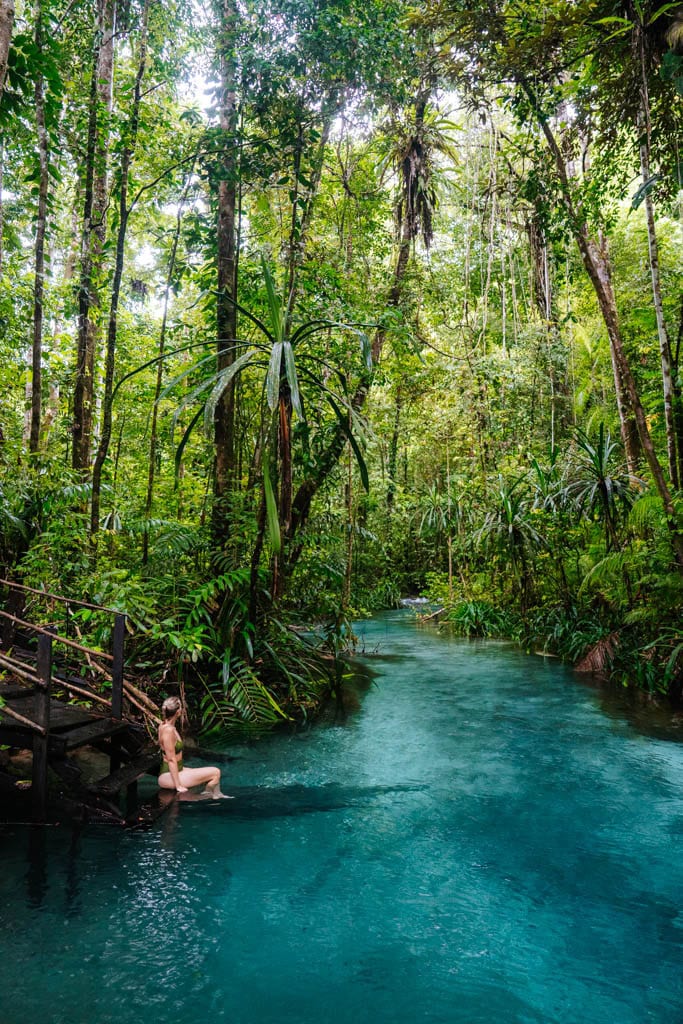 Kali Biru plannen op de route door Raja Ampat 
