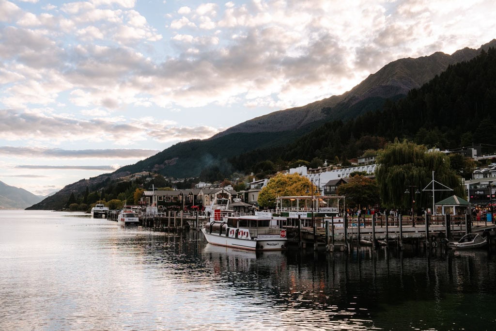 Queenstown op de route door Nieuw-Zeeland 