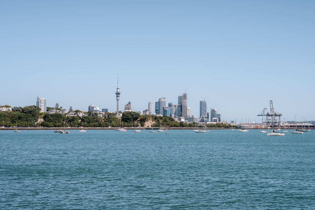 Start route Nieuw-Zeeland in Auckland
