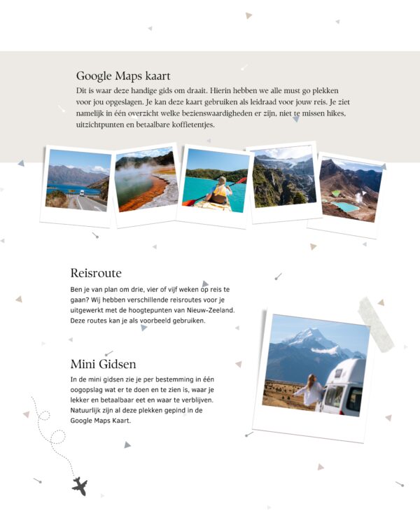 Reisgids Nieuw-Zeeland met Google Maps Kaart om je reis zelf te plannen