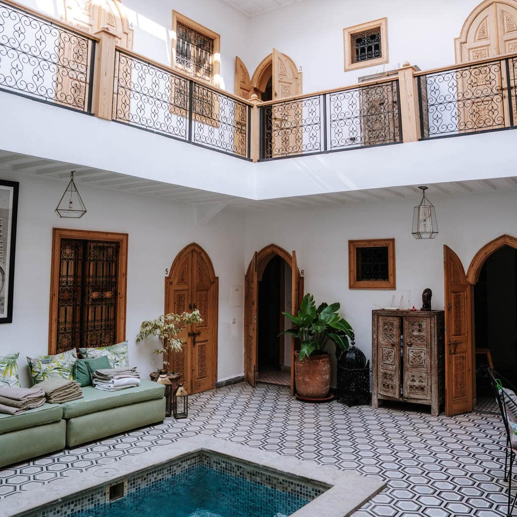 Beste riad om te verblijven in Marrakech in Marokko
