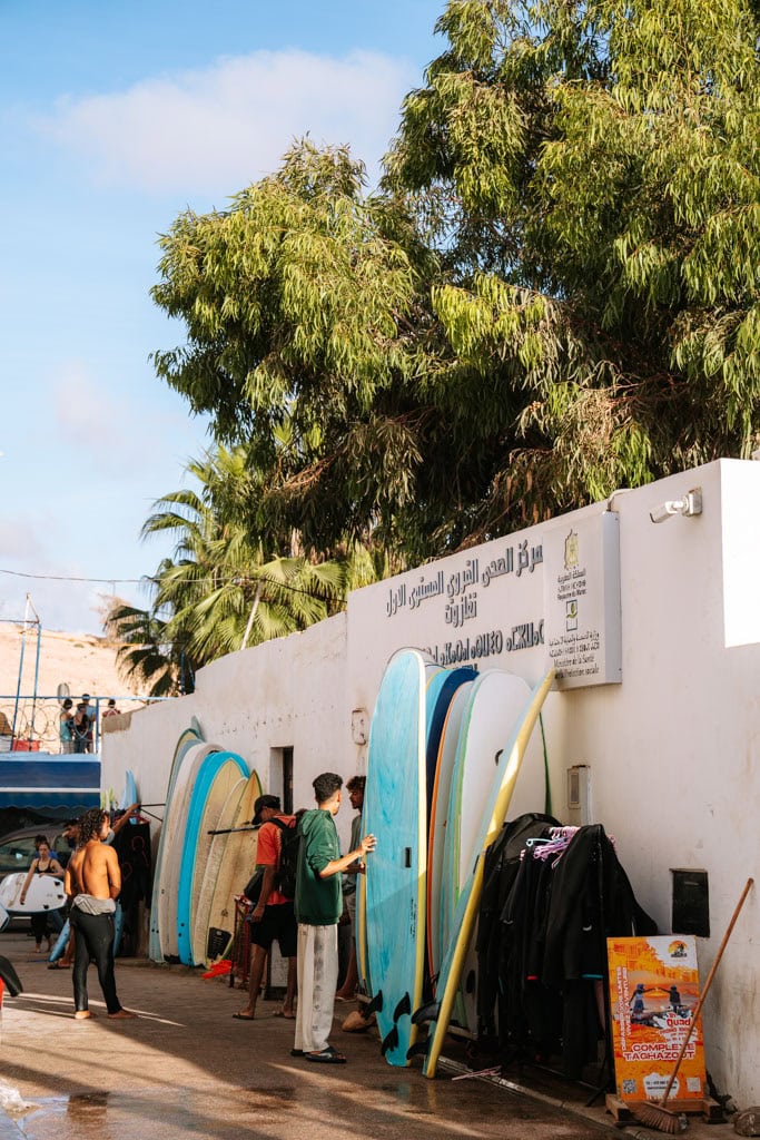 Surfen in Marokko in Tamraght en Taghazout