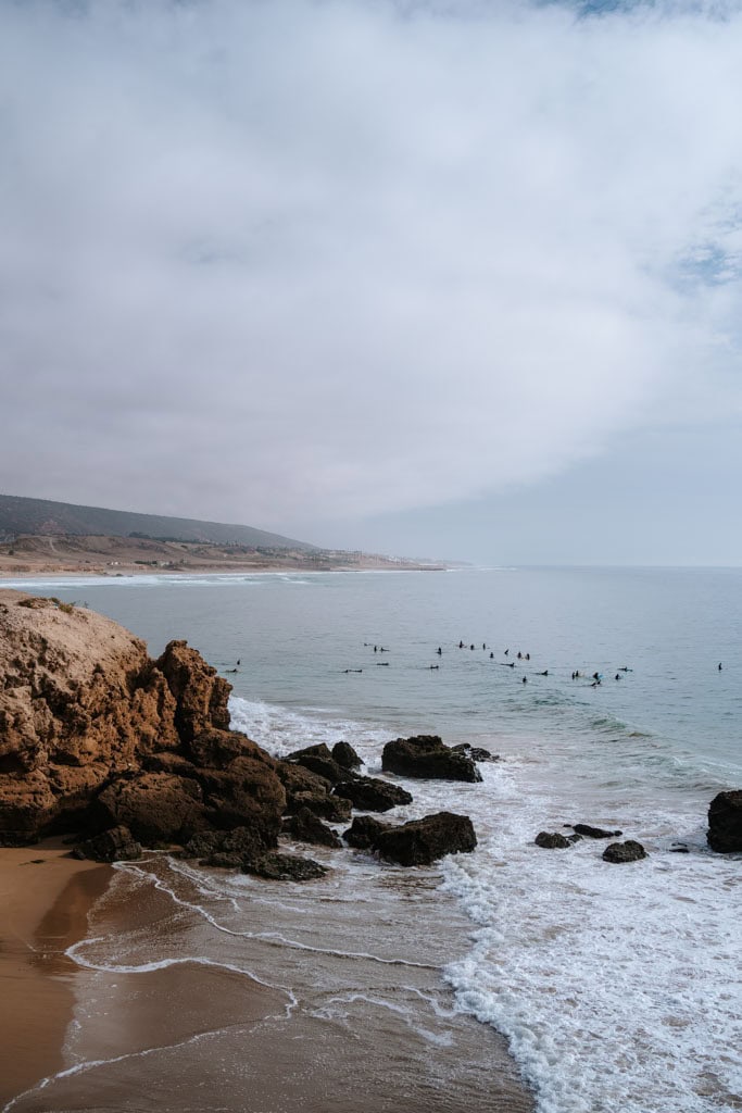 Surfen in Marokko in Tamraght en Taghazout 