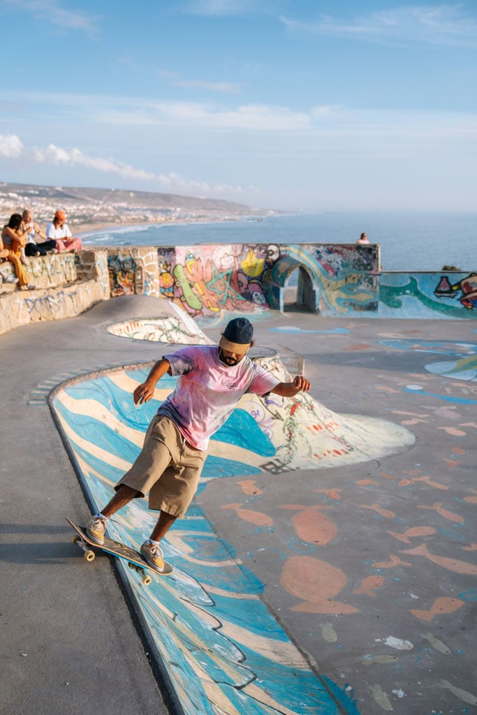 Tips Taghazout: zonsondergang bij de skatebaan