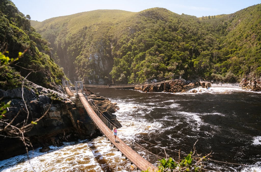 Hangbruggen wandeling Tsitsikamma National Park 