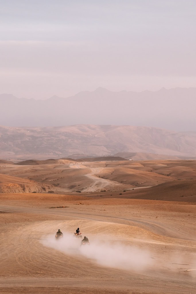 Agafay op de route door Marokko