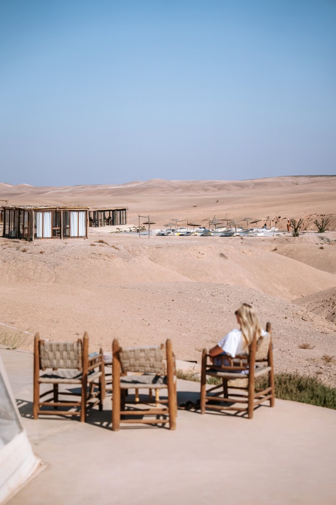 Agafay woestijn in route Marokko 