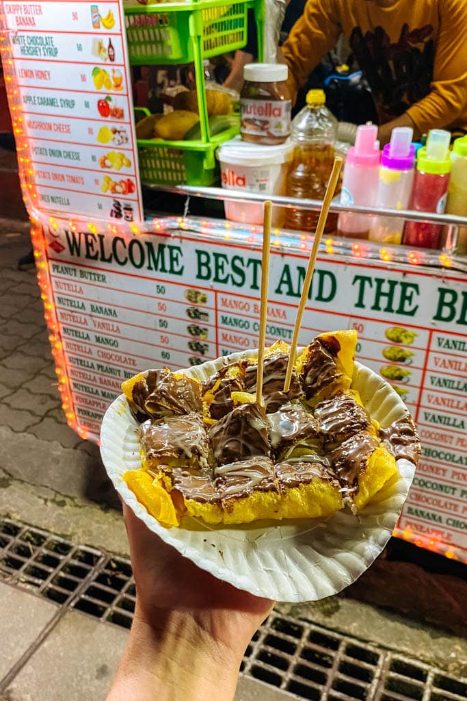 Streetfood eten in Thailand 